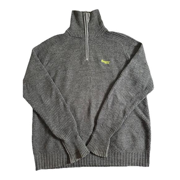 Bergans of Norway Men's Gray Ulriken Quarter Zip Sweater Size XXL - Picture 1 of 13